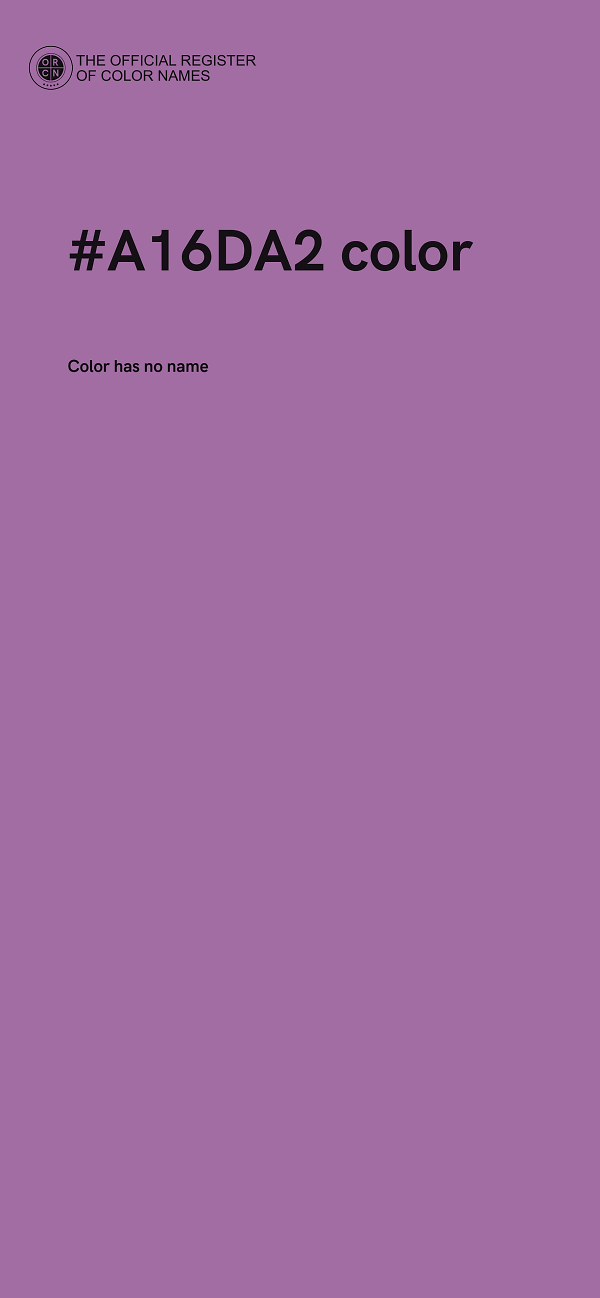 #A16DA2 color image