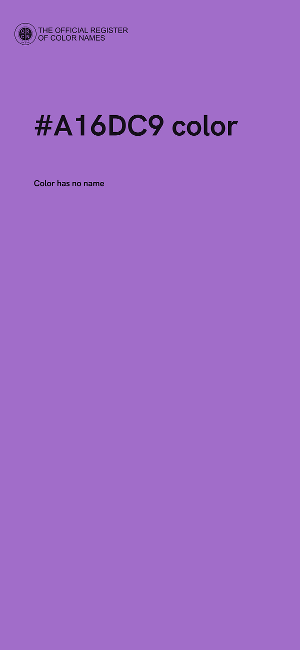 #A16DC9 color image