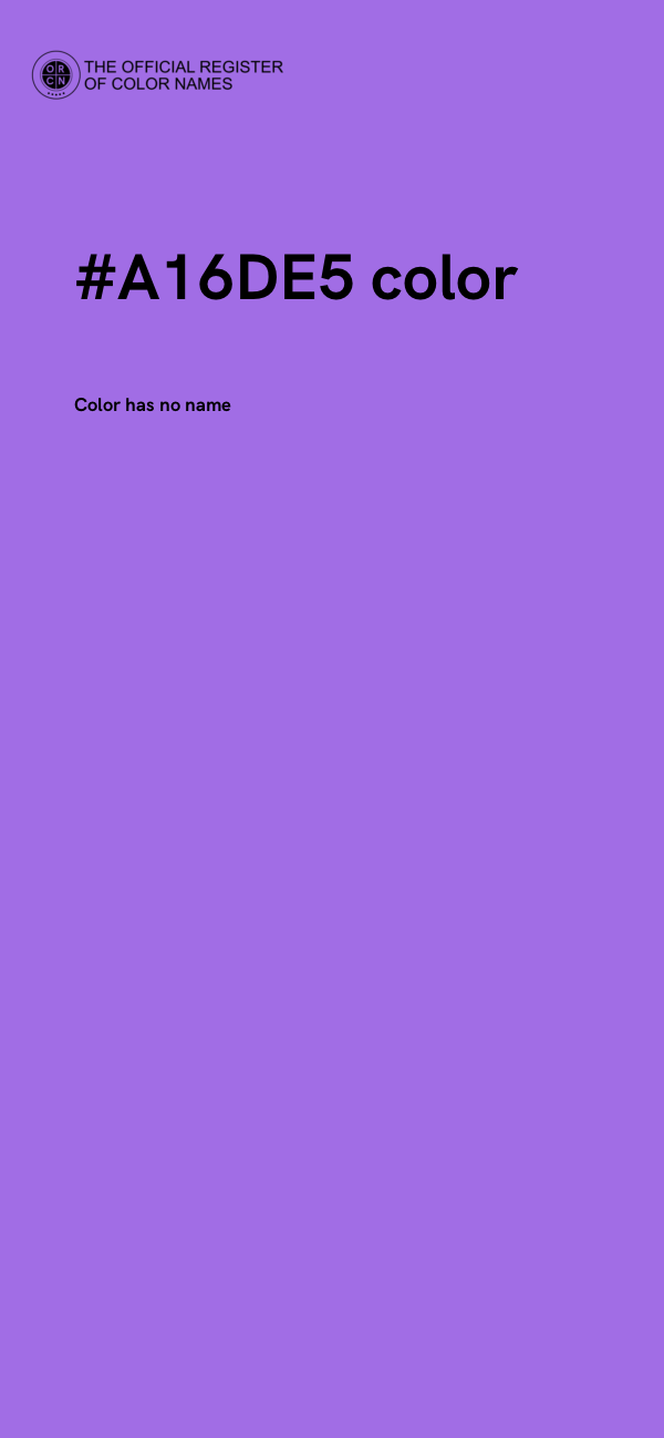 #A16DE5 color image