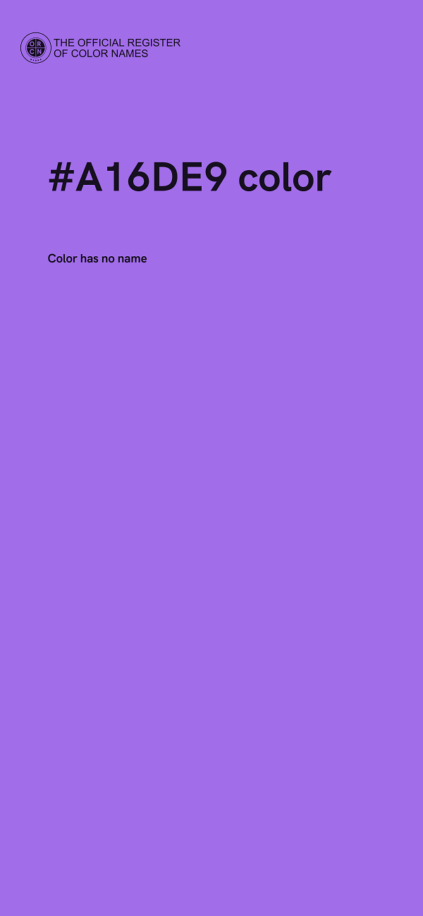 #A16DE9 color image