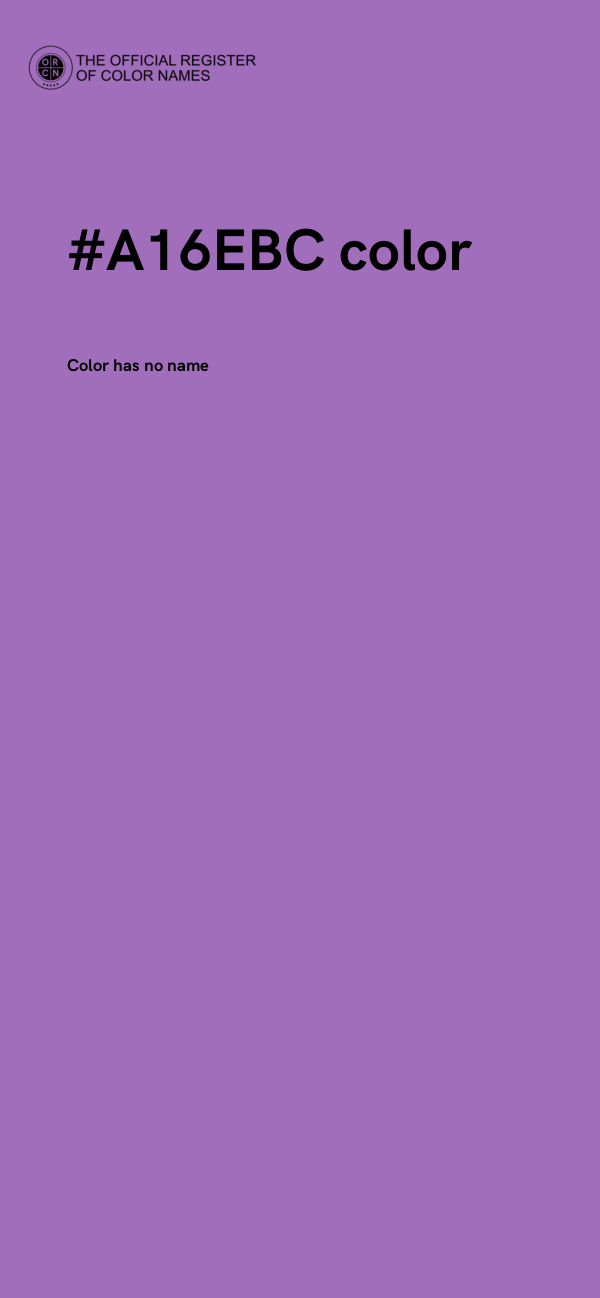 #A16EBC color image
