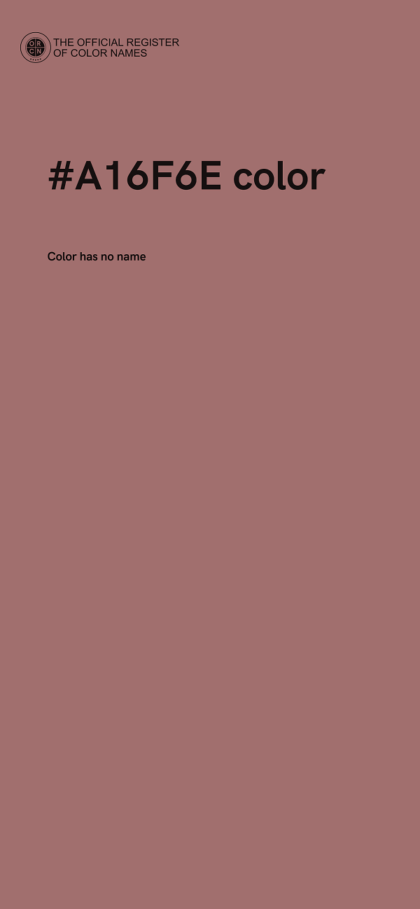 #A16F6E color image