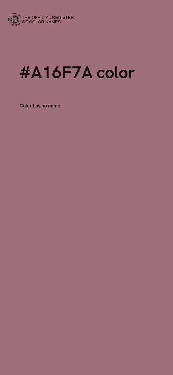 #A16F7A color image