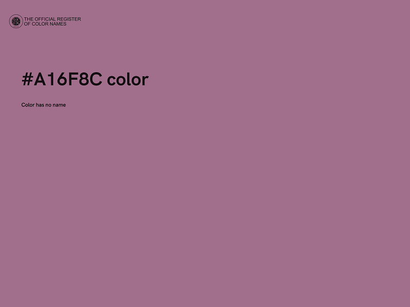 #A16F8C color image