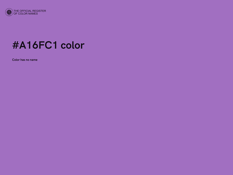 #A16FC1 color image