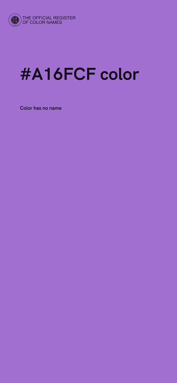 #A16FCF color image