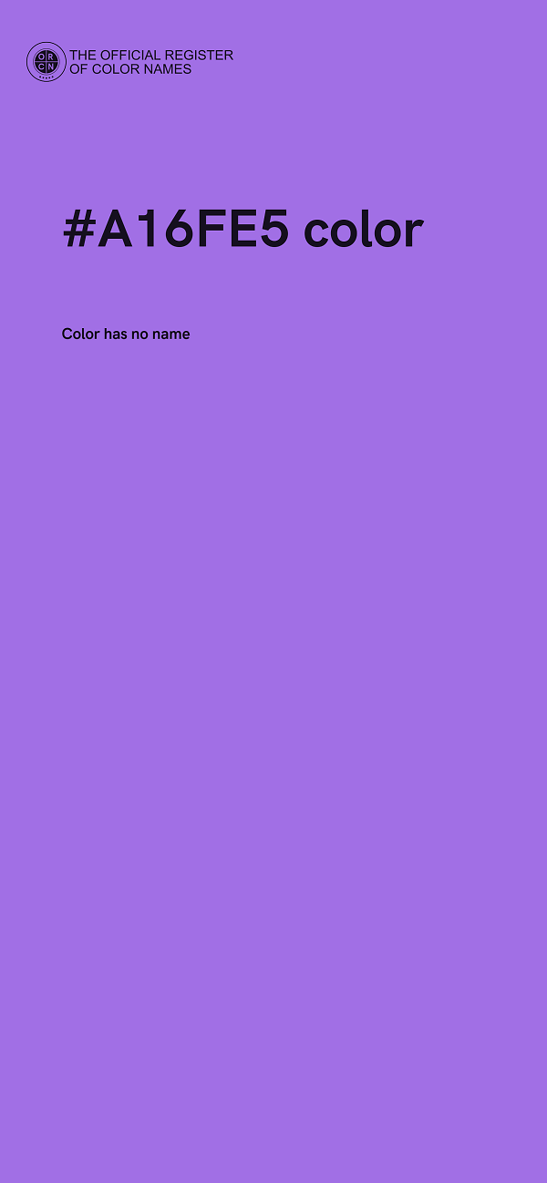 #A16FE5 color image