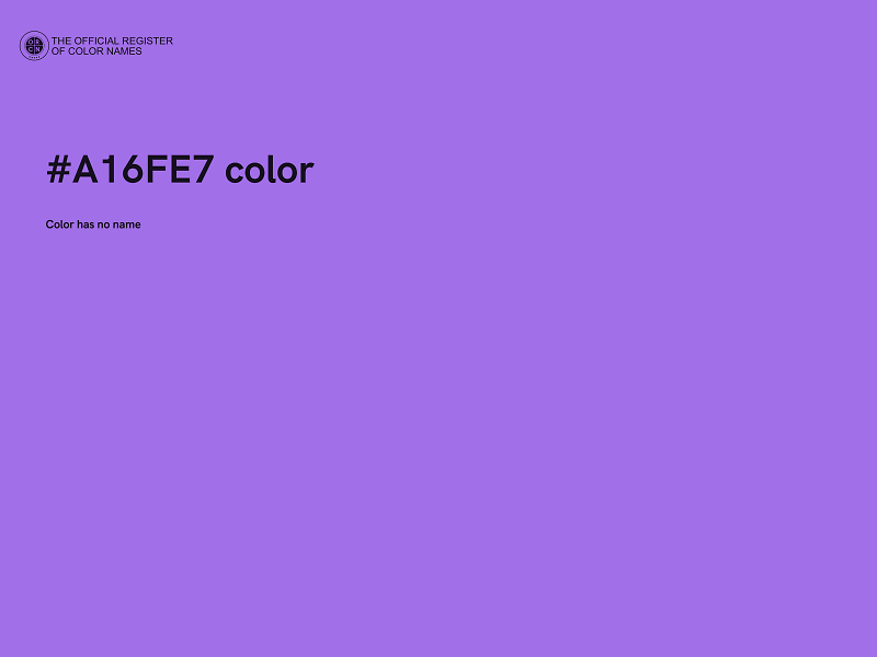 #A16FE7 color image