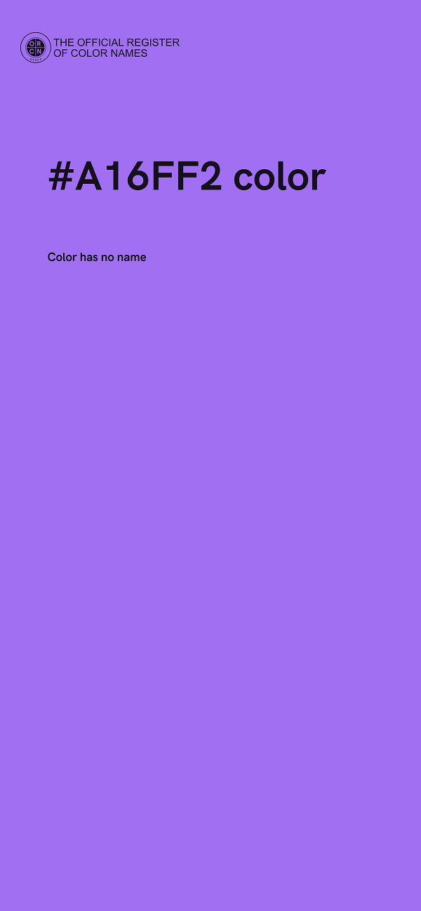 #A16FF2 color image