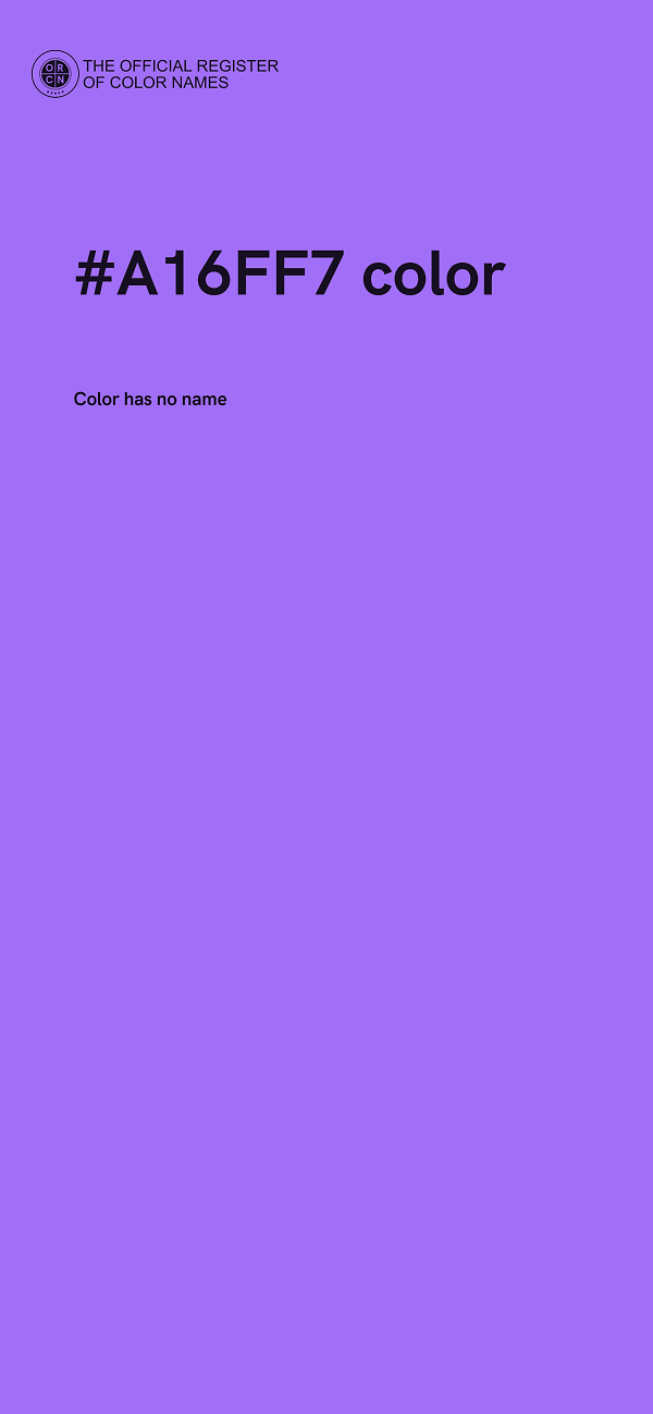 #A16FF7 color image