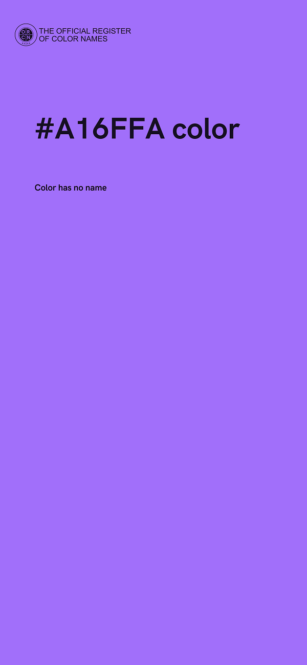 #A16FFA color image