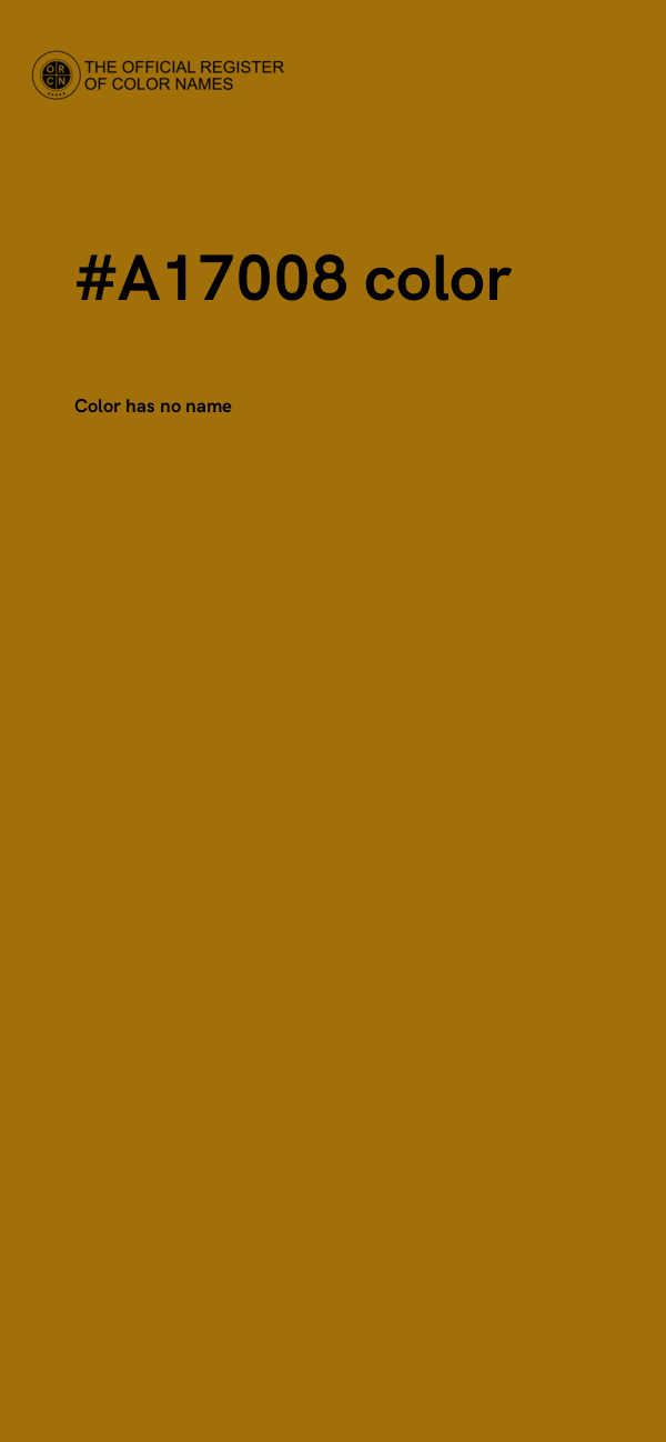 #A17008 color image