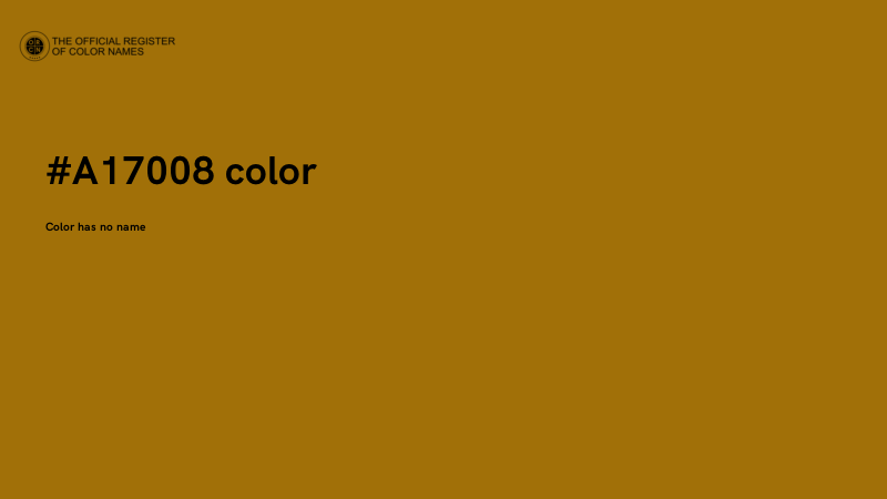 #A17008 color image