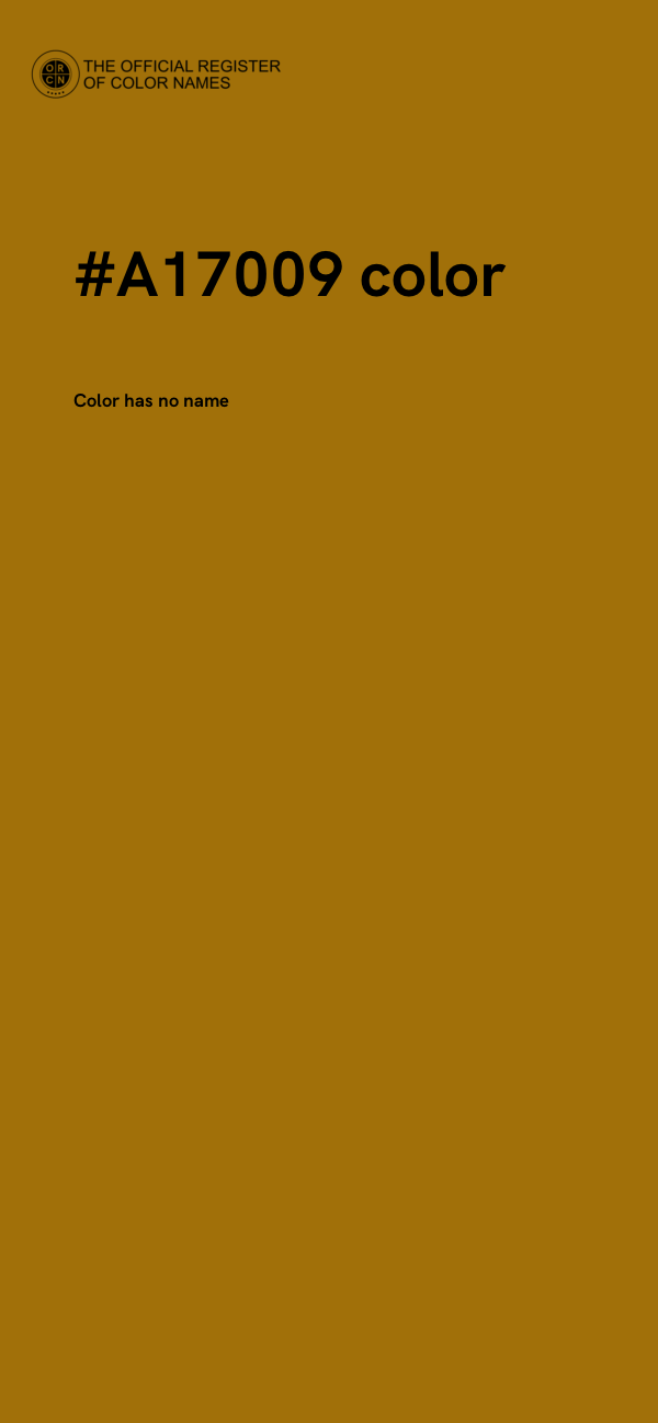 #A17009 color image