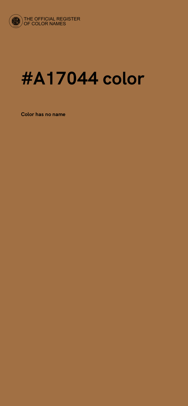 #A17044 color image