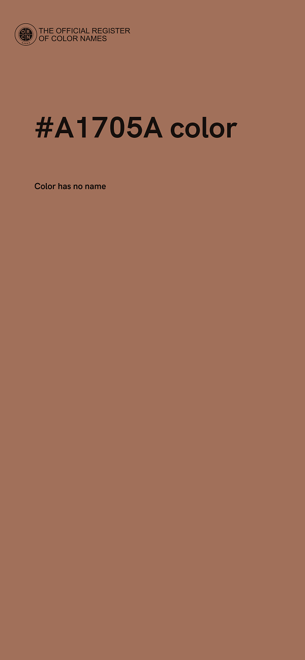 #A1705A color image