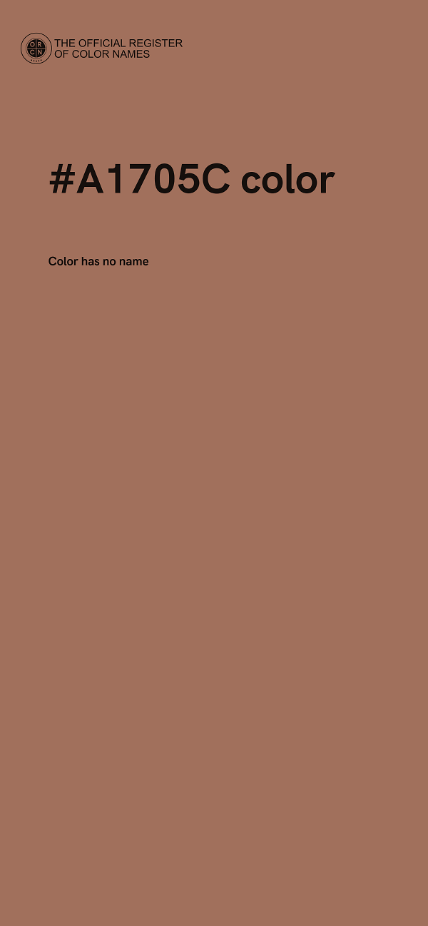 #A1705C color image