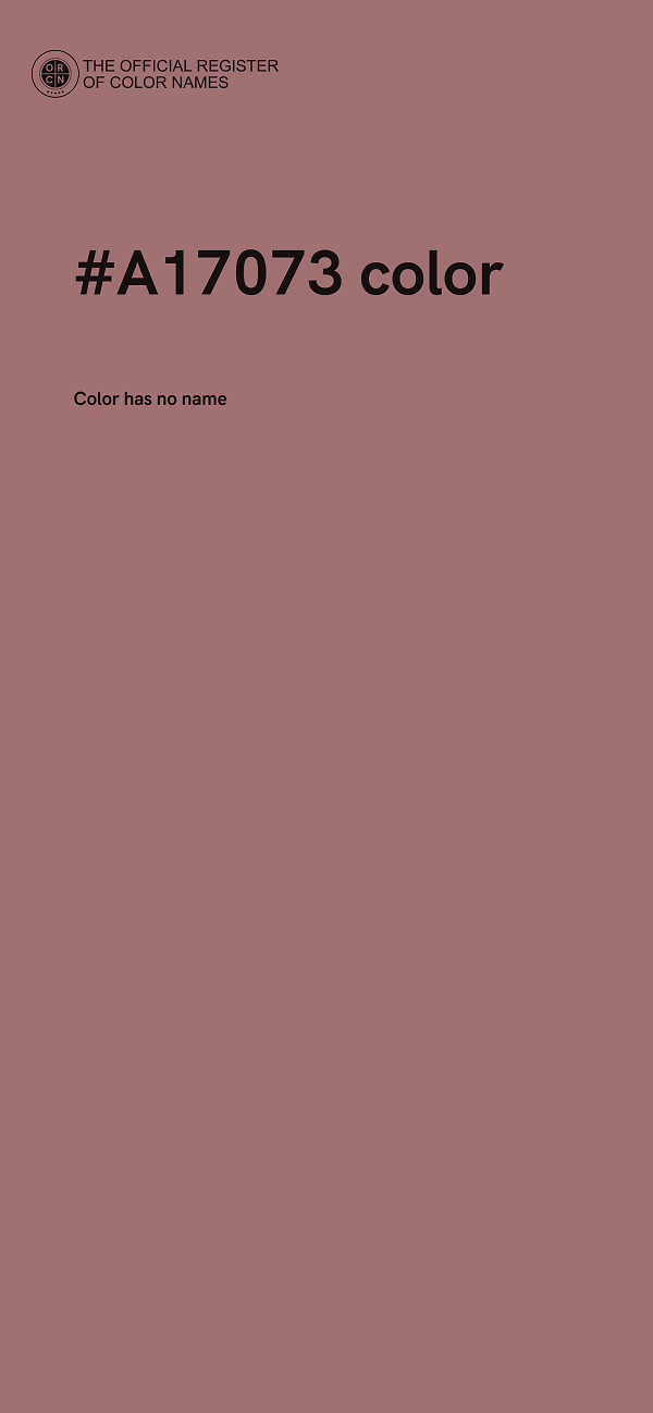 #A17073 color image