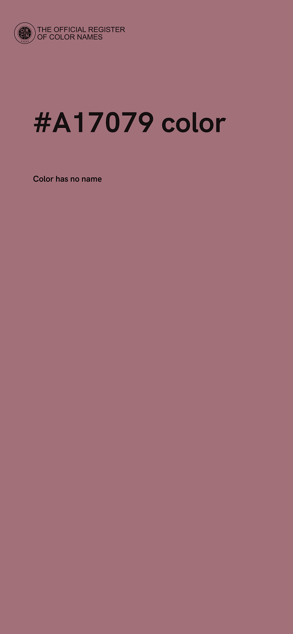 #A17079 color image