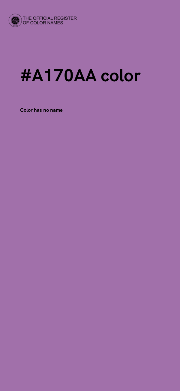 #A170AA color image