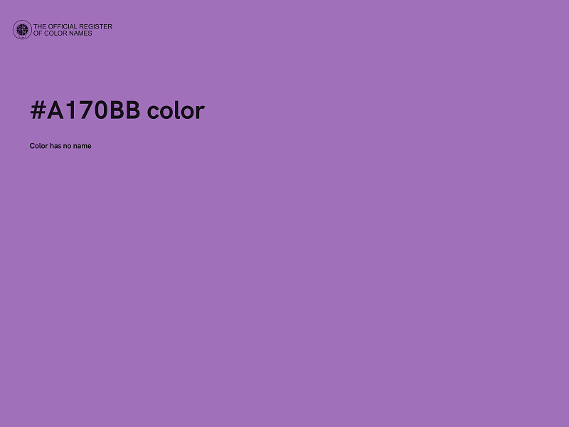 #A170BB color image