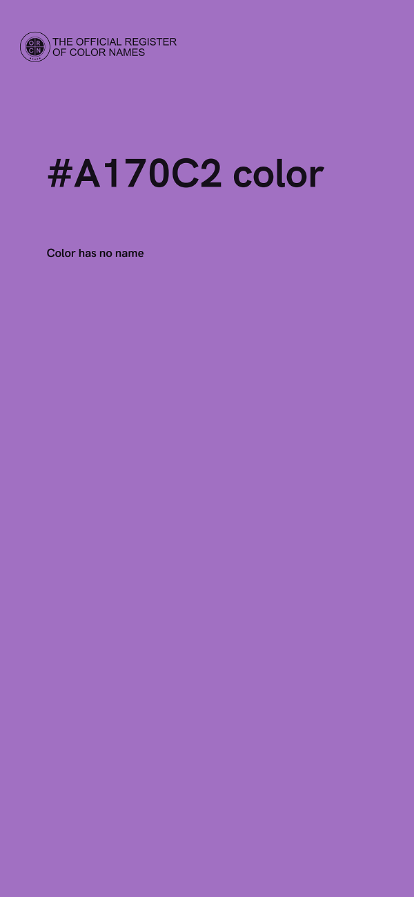 #A170C2 color image