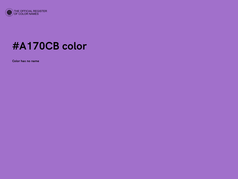 #A170CB color image