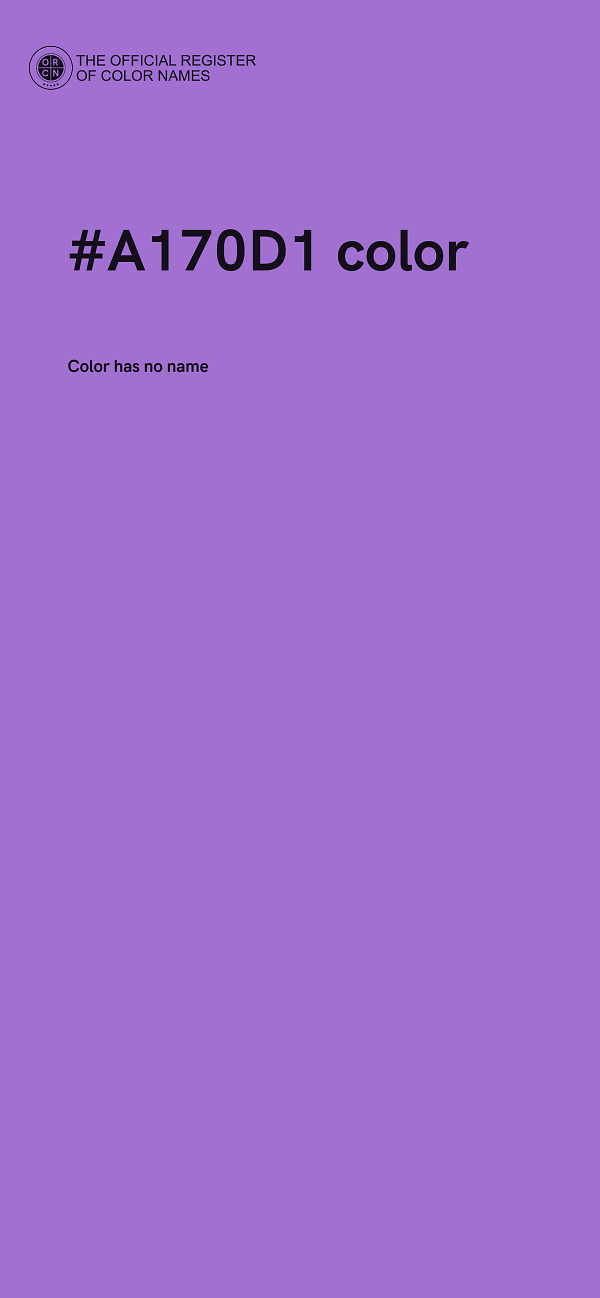 #A170D1 color image