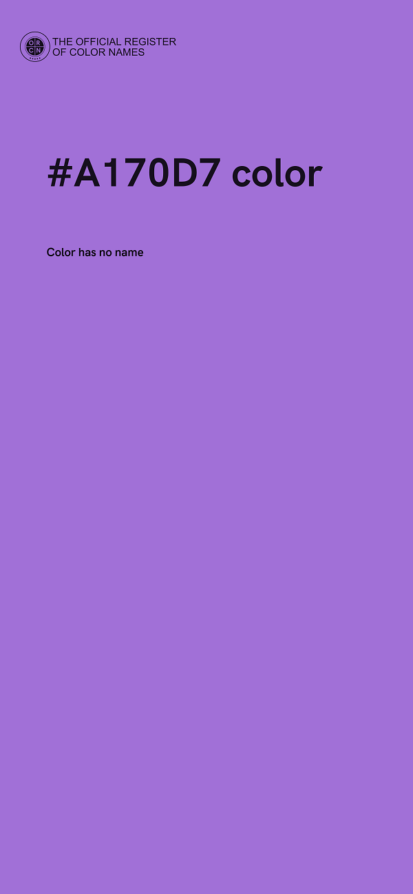 #A170D7 color image