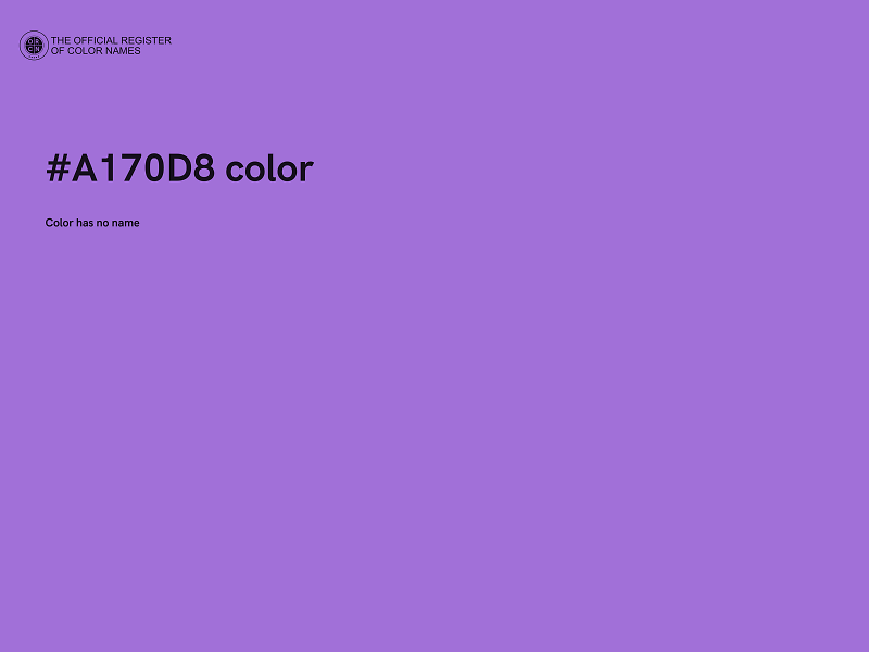 #A170D8 color image