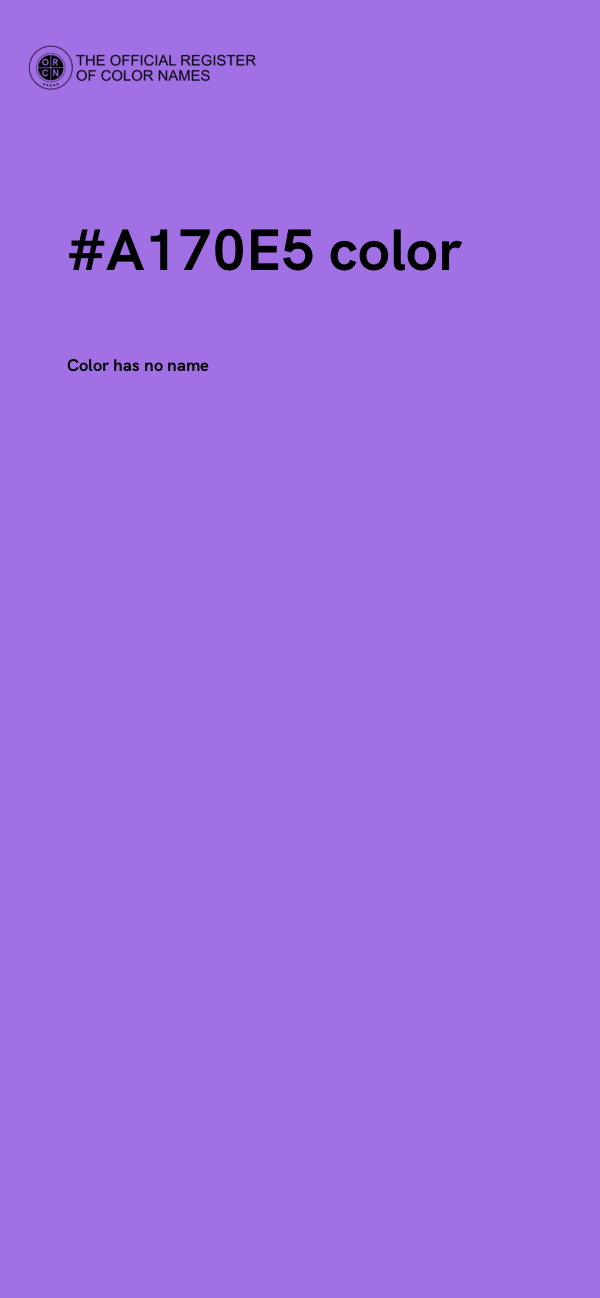 #A170E5 color image