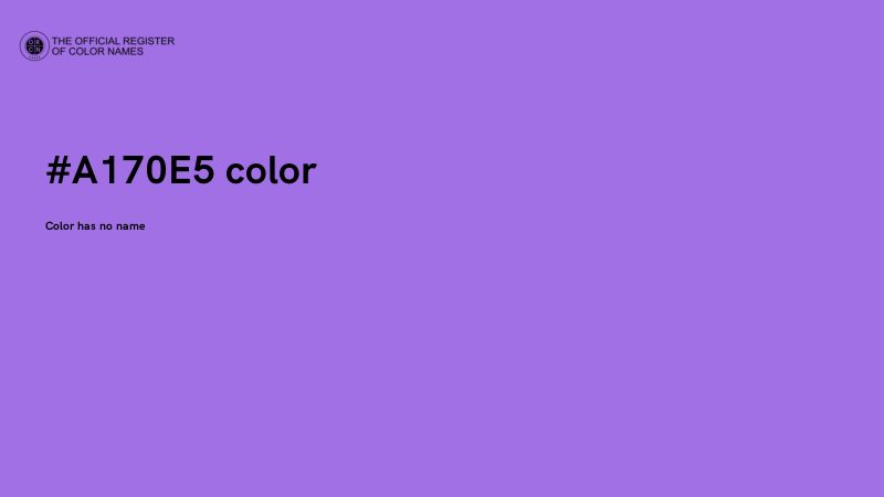#A170E5 color image
