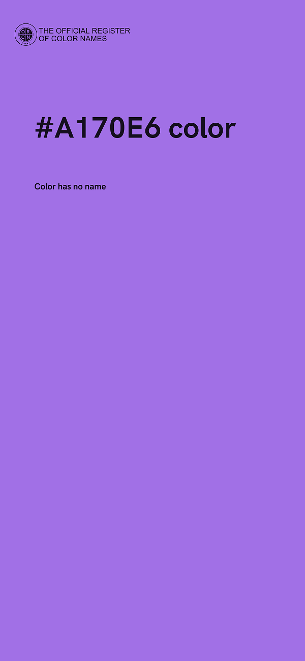 #A170E6 color image
