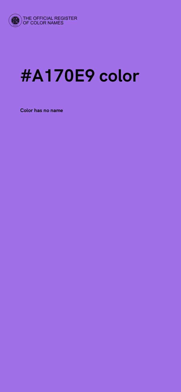 #A170E9 color image