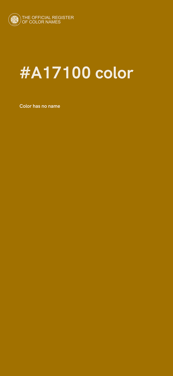 #A17100 color image