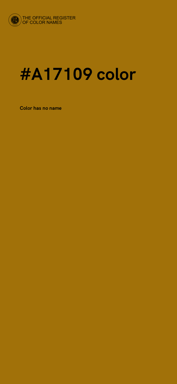 #A17109 color image