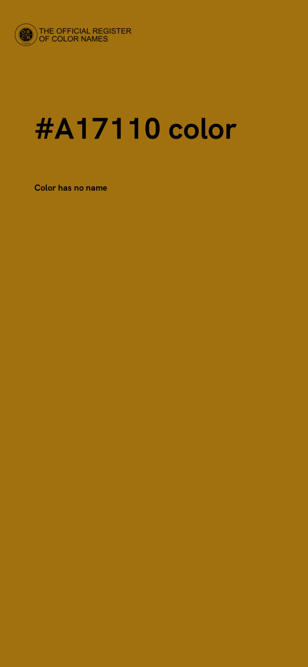 #A17110 color image
