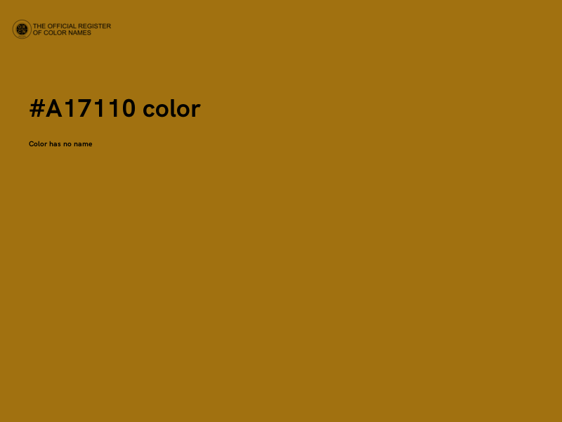 #A17110 color image