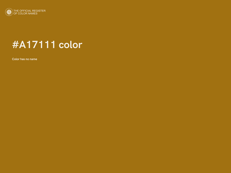 #A17111 color image