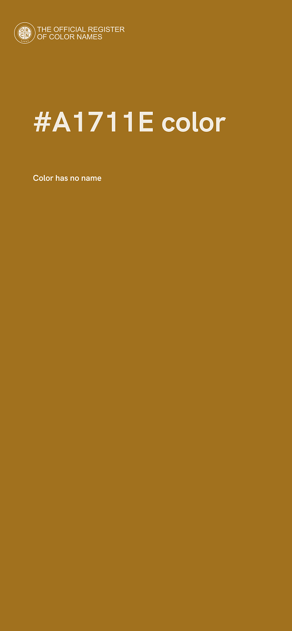 #A1711E color image