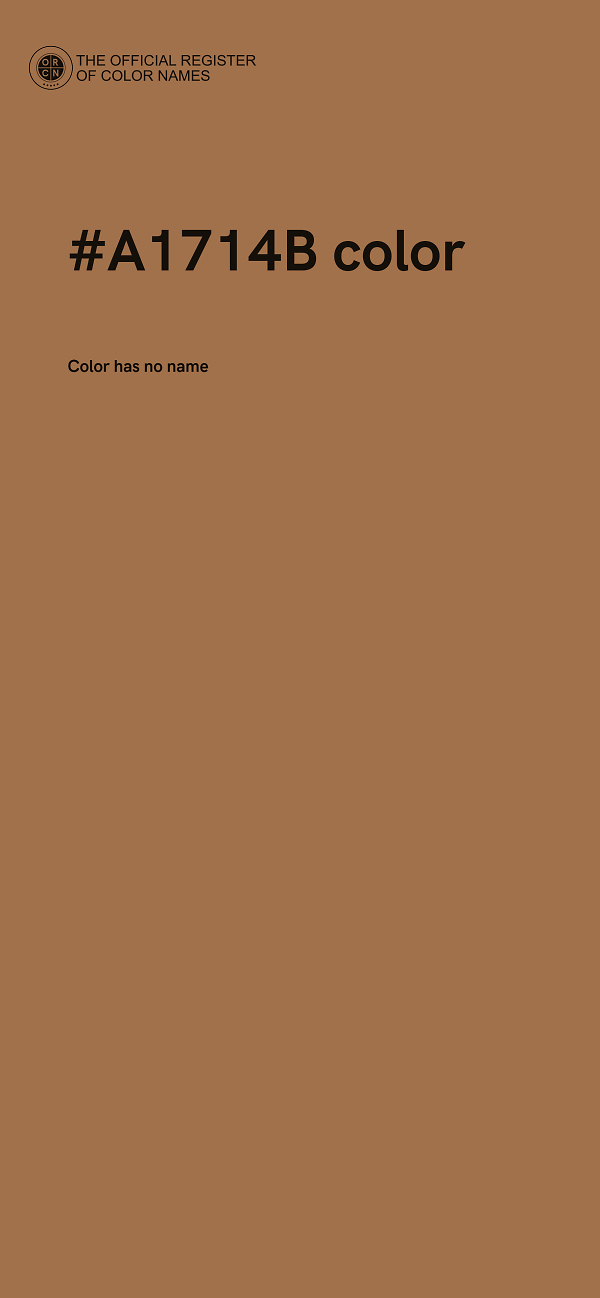 #A1714B color image