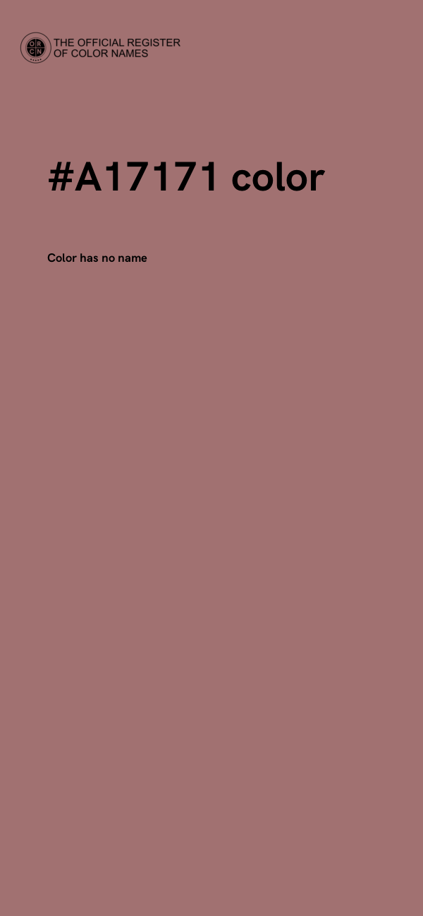 #A17171 color image