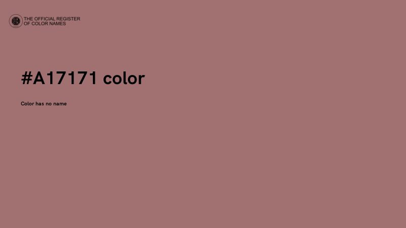 #A17171 color image