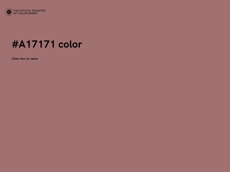 #A17171 color image