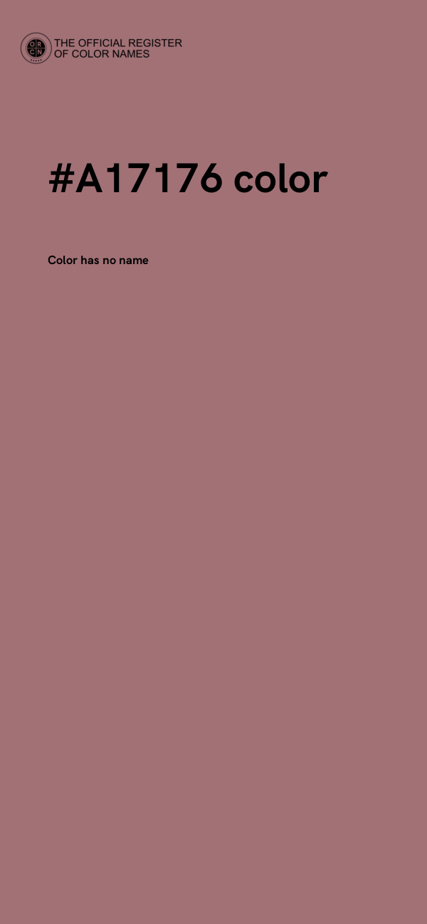#A17176 color image