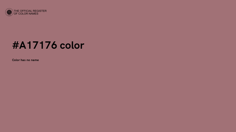 #A17176 color image