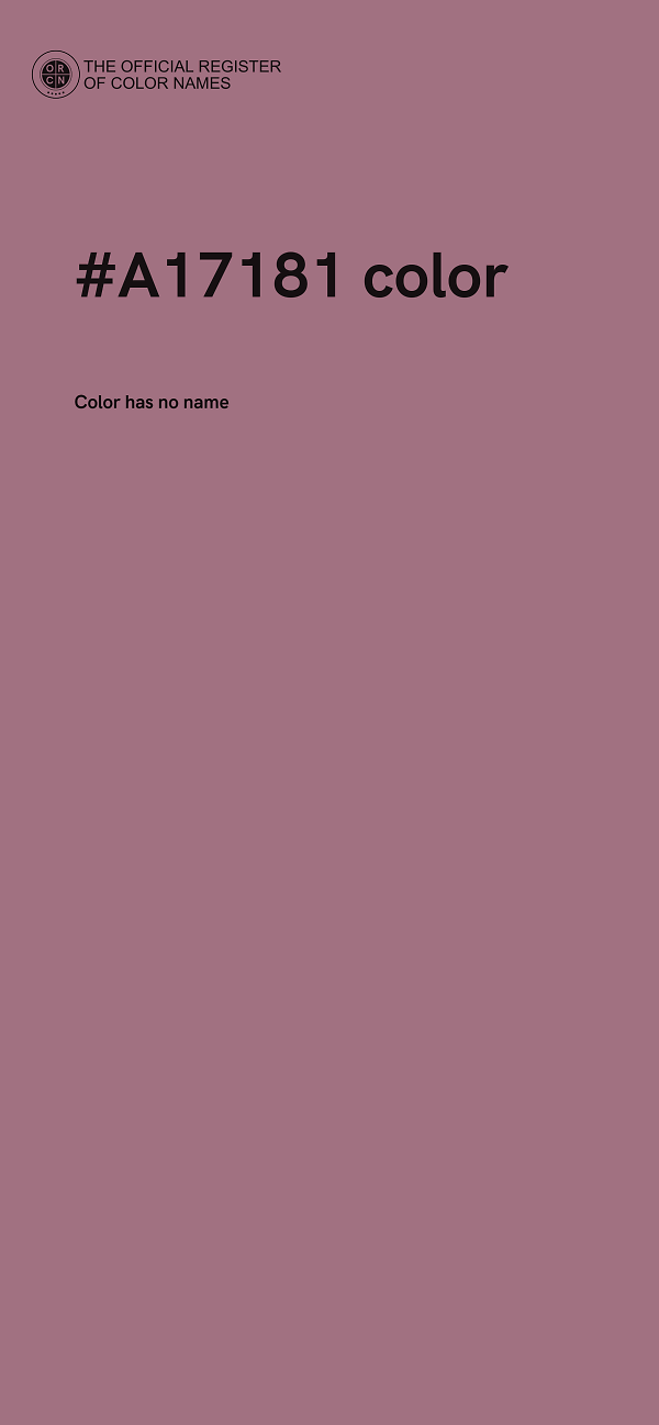 #A17181 color image