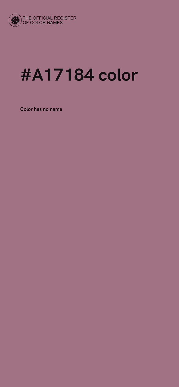 #A17184 color image