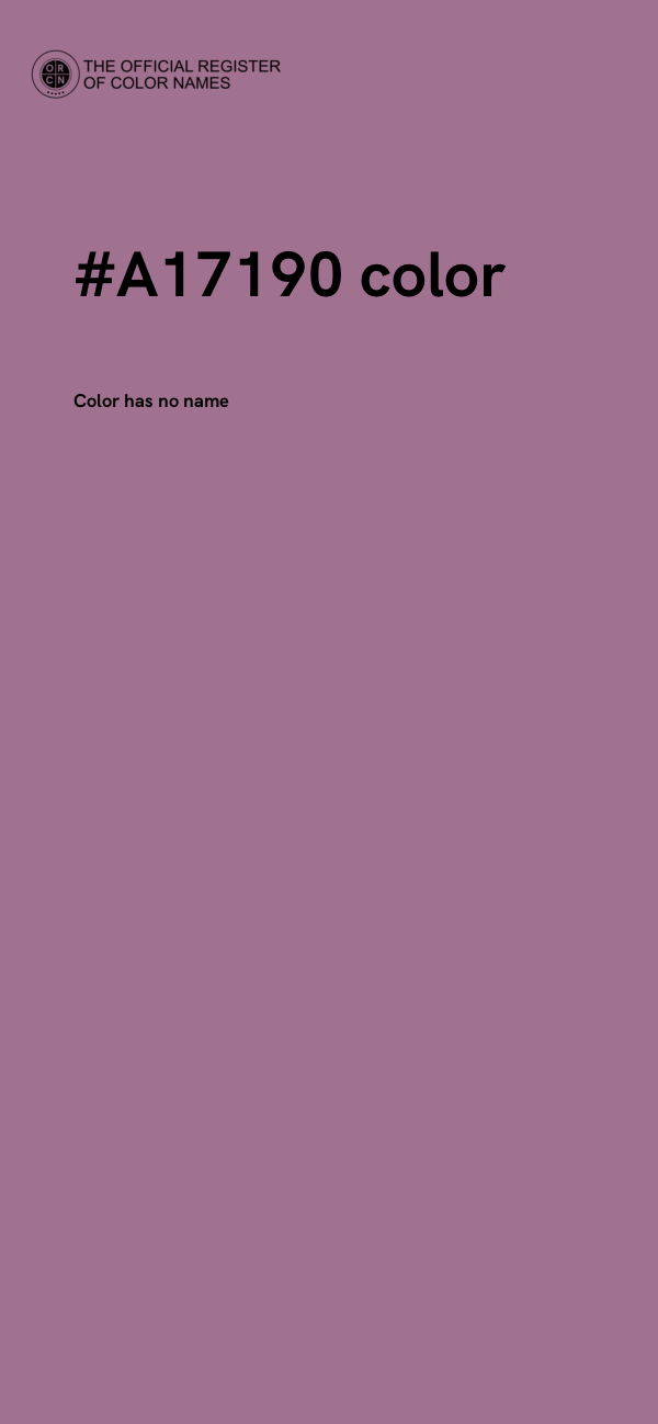 #A17190 color image