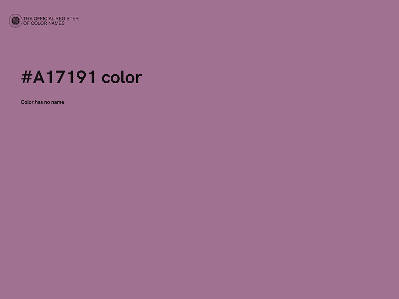 #A17191 color image